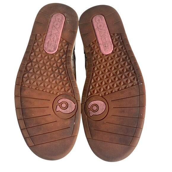 COACH C201 Mixed Media Signature Sneakers Size 9B, EUR 39.5 Preppy Coach Logo - Picture 8 of 16